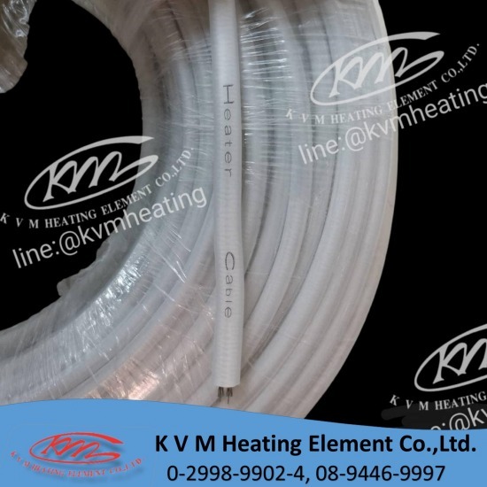 โรงงานผลิตฮีตเตอร์ heater เค วี เอ็ม ฮีทติ้ง เอลเลอเม้นท์ - Heater cable 230V 30W/mtrs 